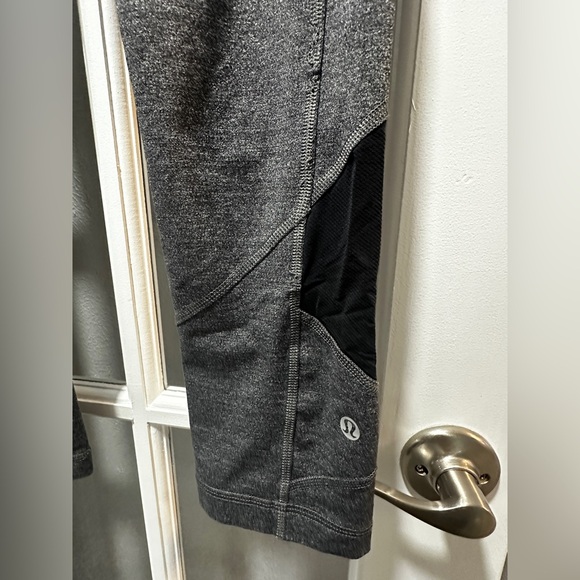 Lululemon Pace Rival Crop Heathered Black/Heathered Slate - Picture 8 of 16